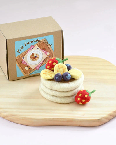 Tara Treasures - Felt Pancake Stack Play Food Set Felt Toy Tara Treasures 