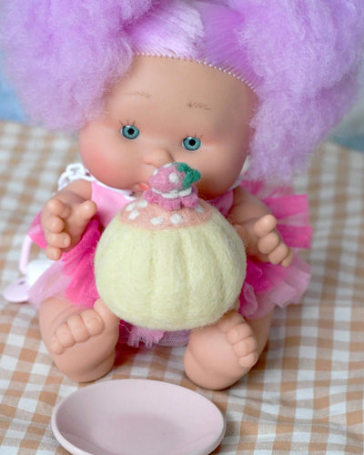 Tara Treasures - Felt Pink Strawberry Bundt Cake Felt Toy Tara Treasures 