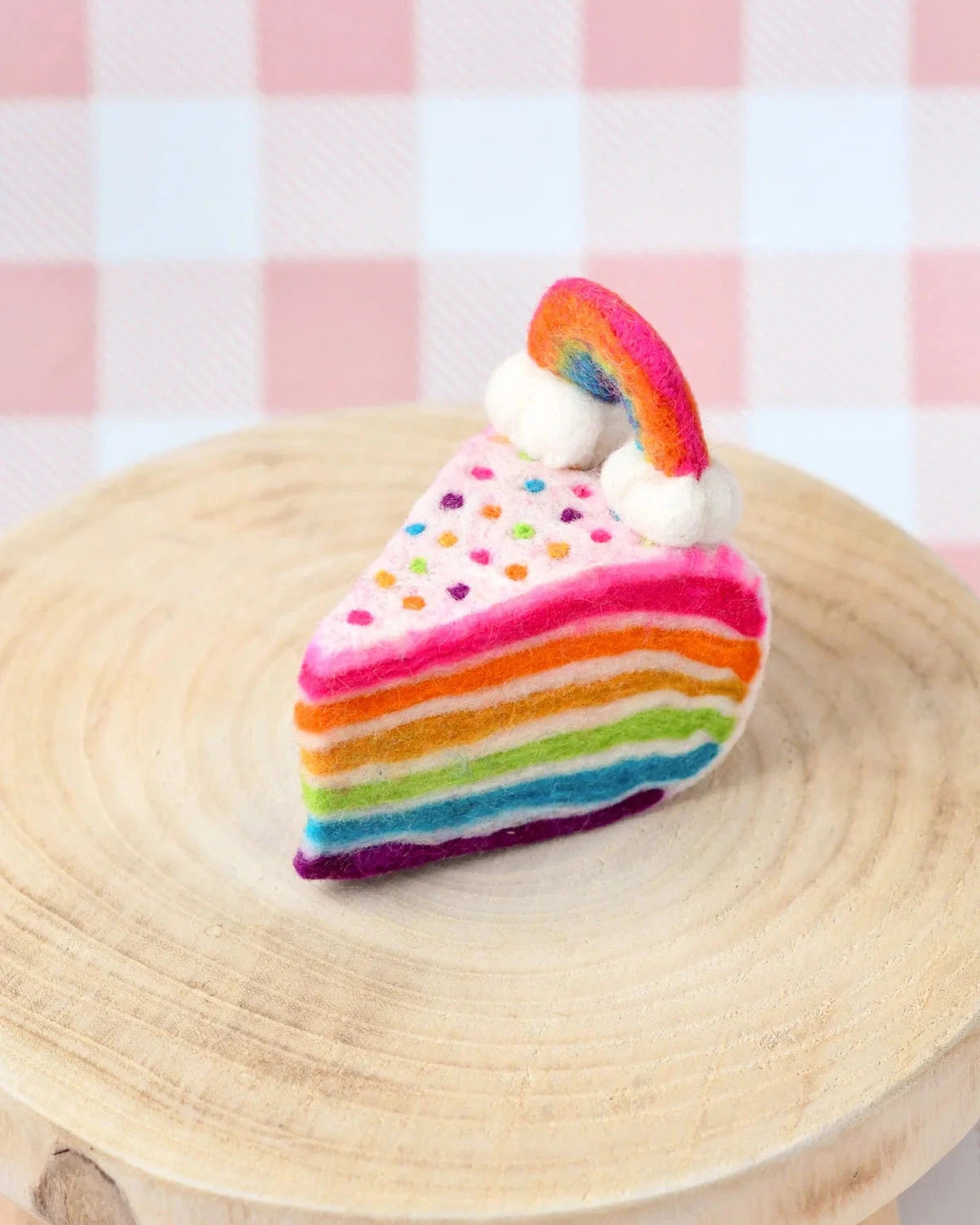 Tara Treasures - Felt Rainbow Cake Slice Felt Toy Tara Treasures 