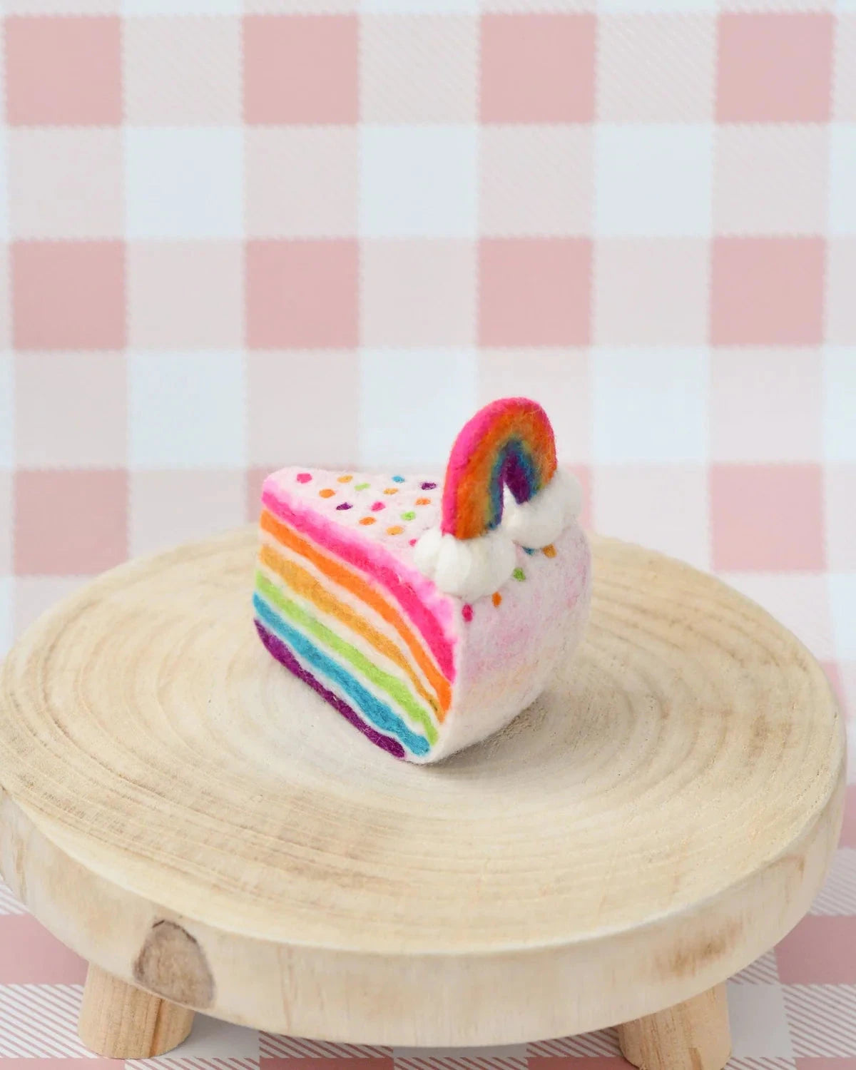 Tara Treasures - Felt Rainbow Cake Slice Felt Toy Tara Treasures 