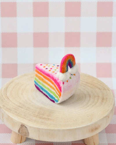 Tara Treasures - Felt Rainbow Cake Slice Felt Toy Tara Treasures 