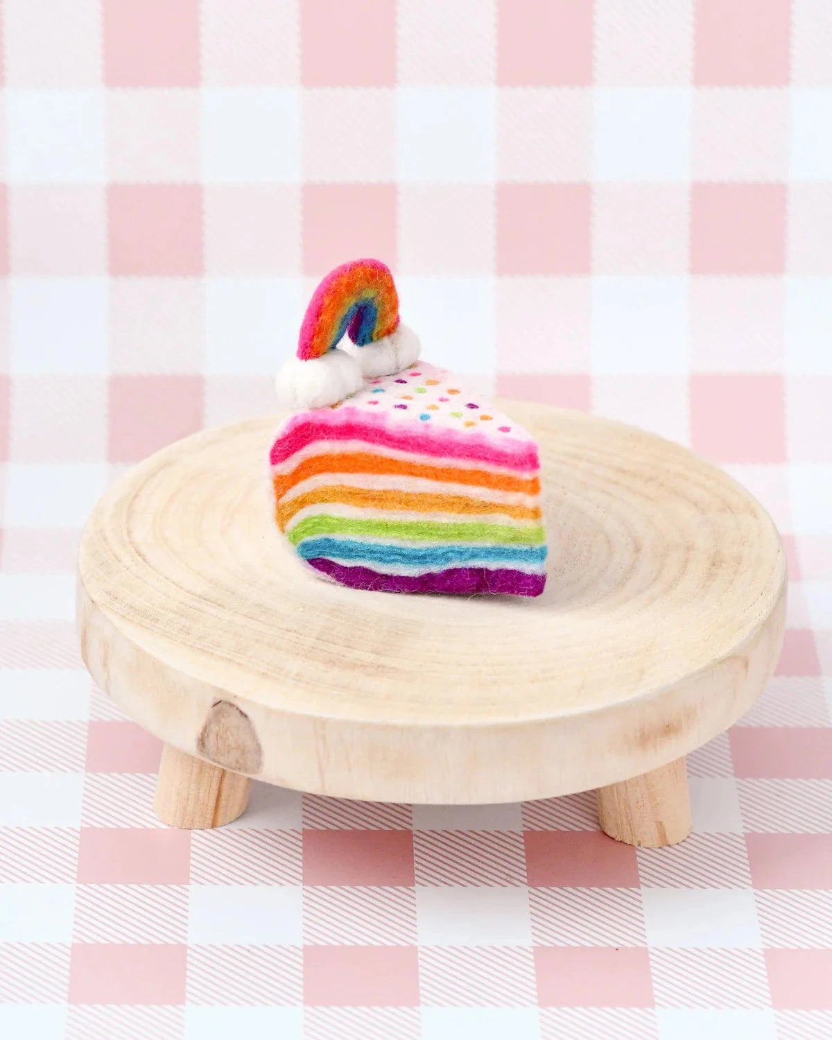 Tara Treasures - Felt Rainbow Cake Slice Felt Toy Tara Treasures 