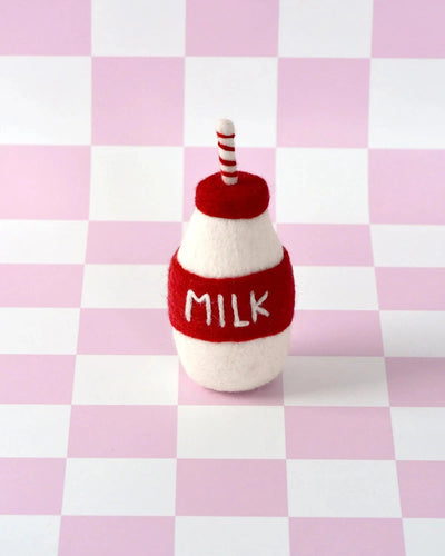 Tara Treasures - Felt Santa's Milk Bottle Felt Toy Tara Treasures 