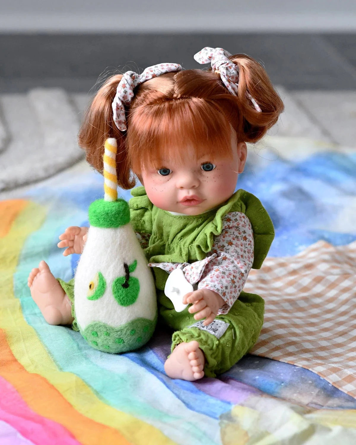 Tara Treasures - Felt Sparkling Apple Fruit Juice Bottle Felt Toy Tara Treasures 