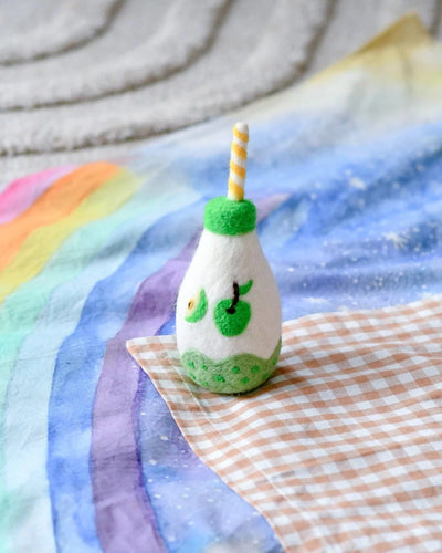 Tara Treasures - Felt Sparkling Apple Fruit Juice Bottle Felt Toy Tara Treasures 