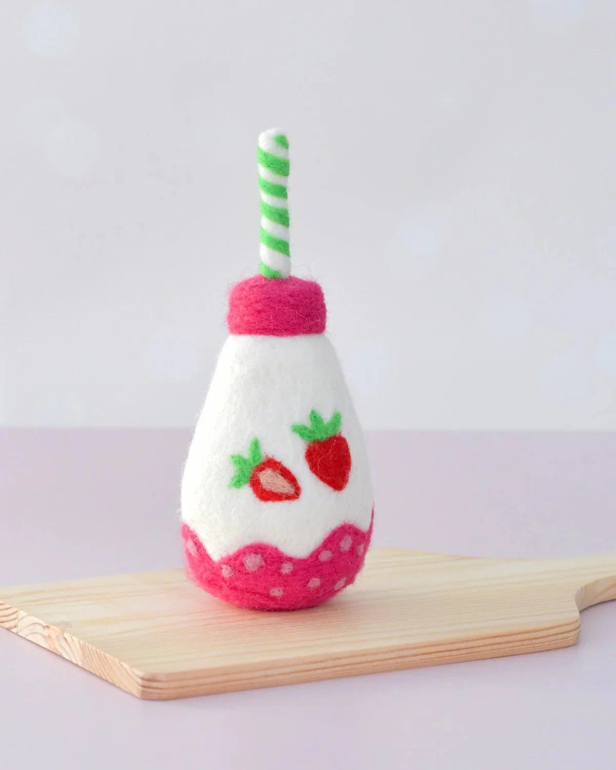 Tara Treasures - Felt Sparkling Strawberry Fruit Juice Bottle Felt Toy Tara Treasures 