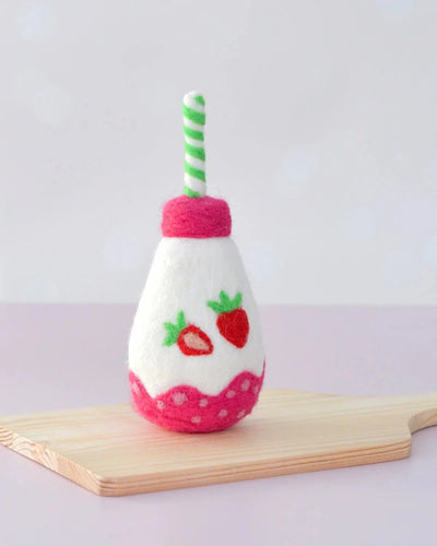 Tara Treasures - Felt Sparkling Strawberry Fruit Juice Bottle Felt Toy Tara Treasures 