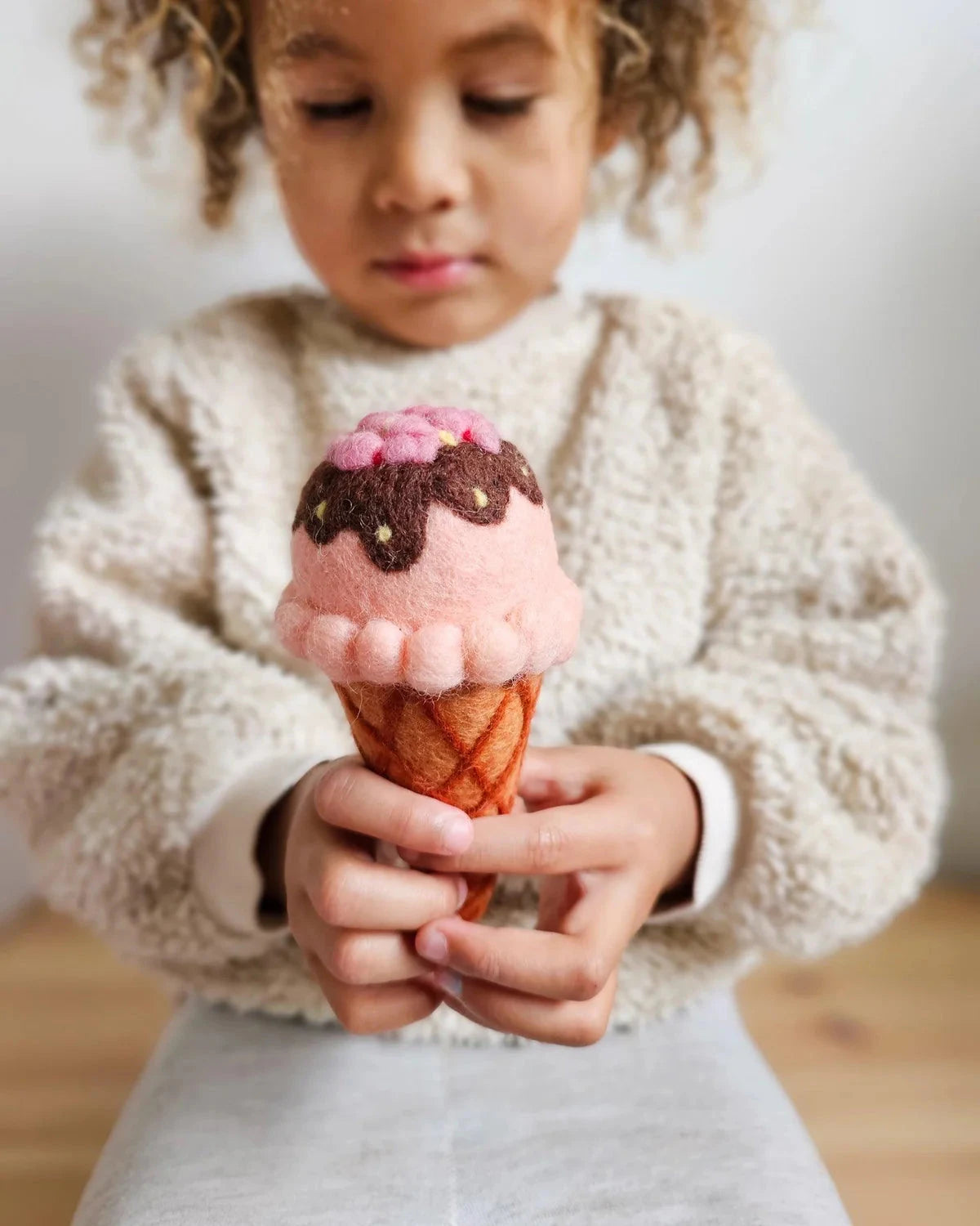 Tara Treasures - Felt Strawberry Sorbet Ice Cream Felt Toy Tara Treasures 