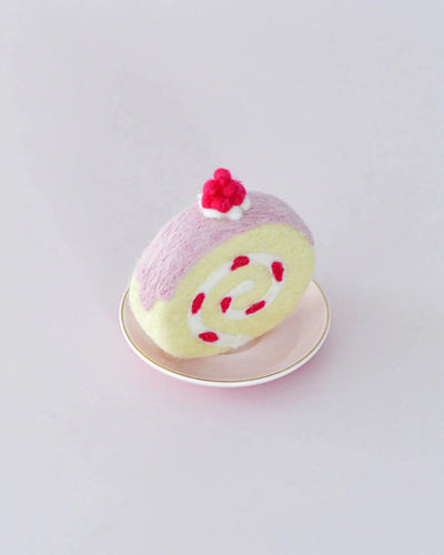 Tara Treasures - Felt Strawberry Swiss Roll Felt Toy Tara Treasures 