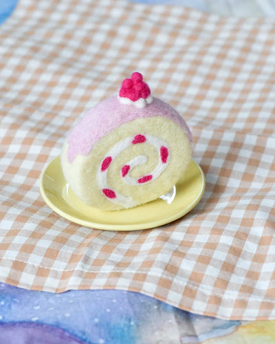 Tara Treasures - Felt Strawberry Swiss Roll Felt Toy Tara Treasures 