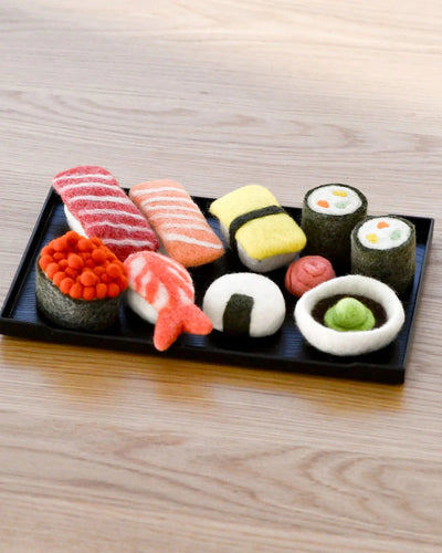 Tara Treasures - Felt Sushi Play Food Set Felt Toy Tara Treasures 
