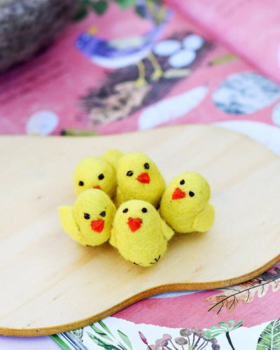 Tara Treasures - Felt Yellow Chicks Felt Toy Tara Treasures 