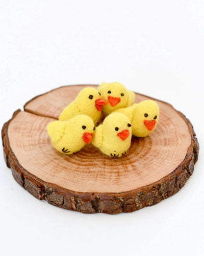 Tara Treasures - Felt Yellow Chicks Felt Toy Tara Treasures 