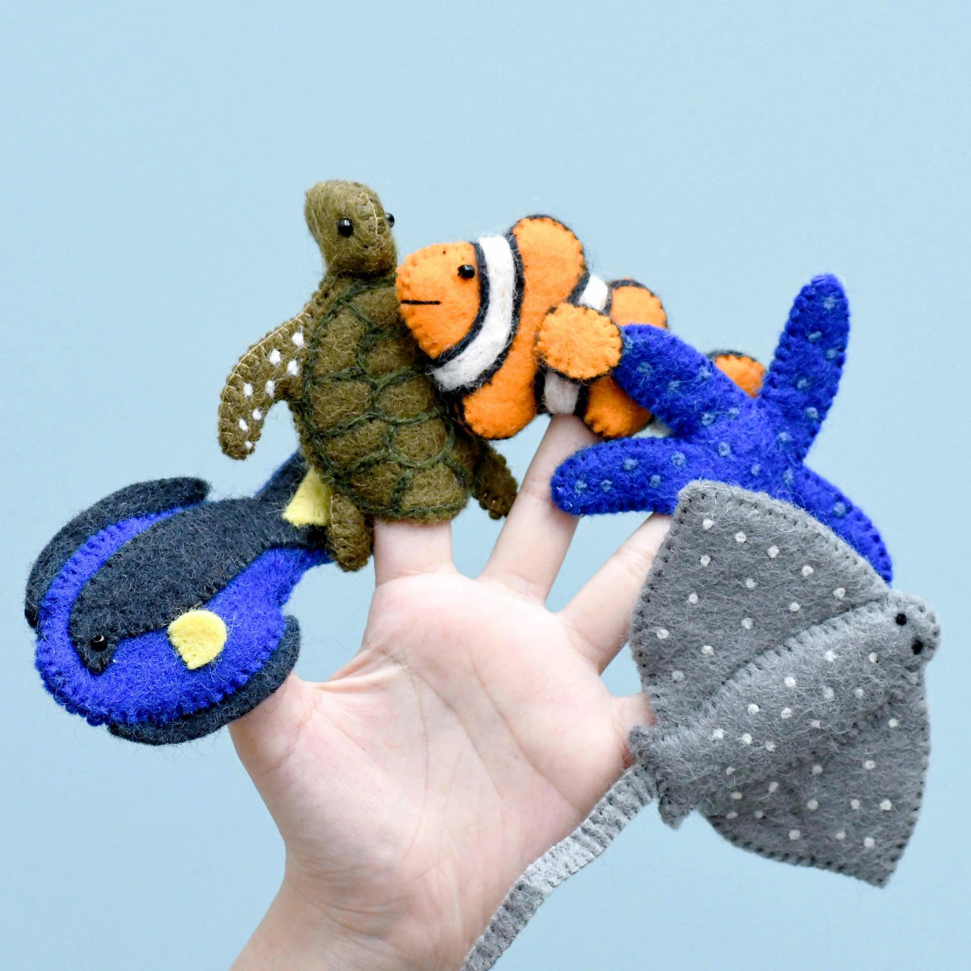 Tara Treasures Finger Puppet Set - Coral Reef Under the Sea Finger Puppets Tara Treasures 