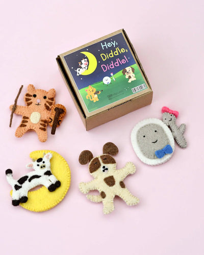 Tara Treasures Finger Puppets - Hey Diddle Diddle Finger Puppets Tara Treasures 