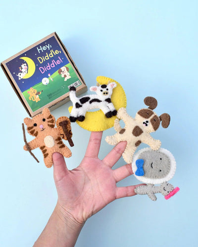 Tara Treasures Finger Puppets - Hey Diddle Diddle Finger Puppets Tara Treasures 