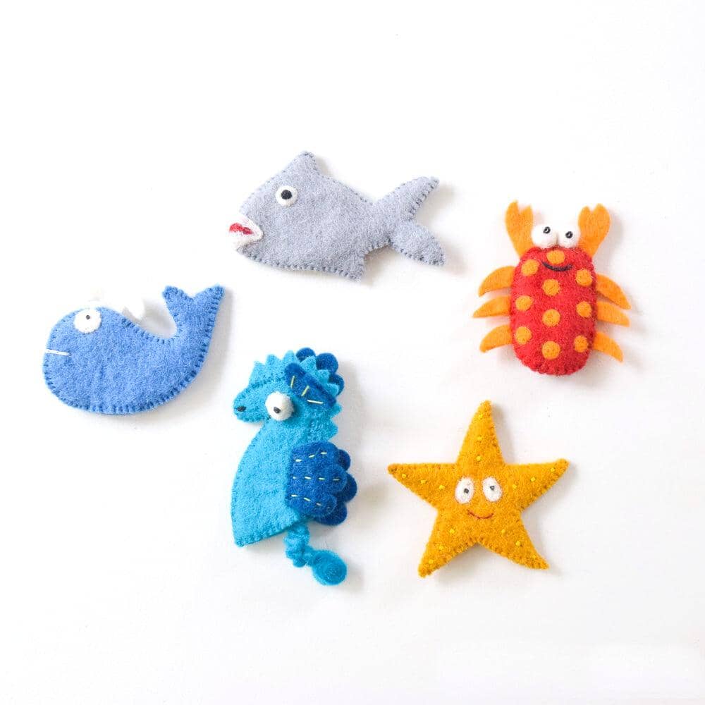 Tara Treasures Finger Puppets - Ocean and Sea Creatures Finger Puppets Tara Treasures 