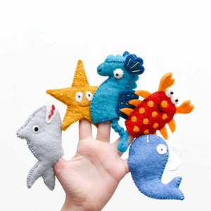 Tara Treasures Finger Puppets - Ocean and Sea Creatures