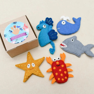 Tara Treasures Finger Puppets - Ocean and Sea Creatures Finger Puppets Tara Treasures 