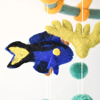 Tara Treasures Nursery Cot Mobile - Coral Reef Sea Creatures - Great Barrier Reef Mobile Tara Treasures 