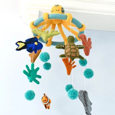 Tara Treasures Nursery Cot Mobile - Coral Reef Sea Creatures - Great Barrier Reef Mobile Tara Treasures 
