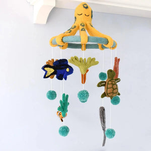 Tara Treasures Nursery Cot Mobile - Coral Reef Sea Creatures - Great Barrier Reef
