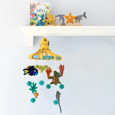 Tara Treasures Nursery Cot Mobile - Coral Reef Sea Creatures - Great Barrier Reef Mobile Tara Treasures 