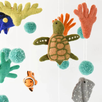 Tara Treasures Nursery Cot Mobile - Coral Reef Sea Creatures - Great Barrier Reef Mobile Tara Treasures 
