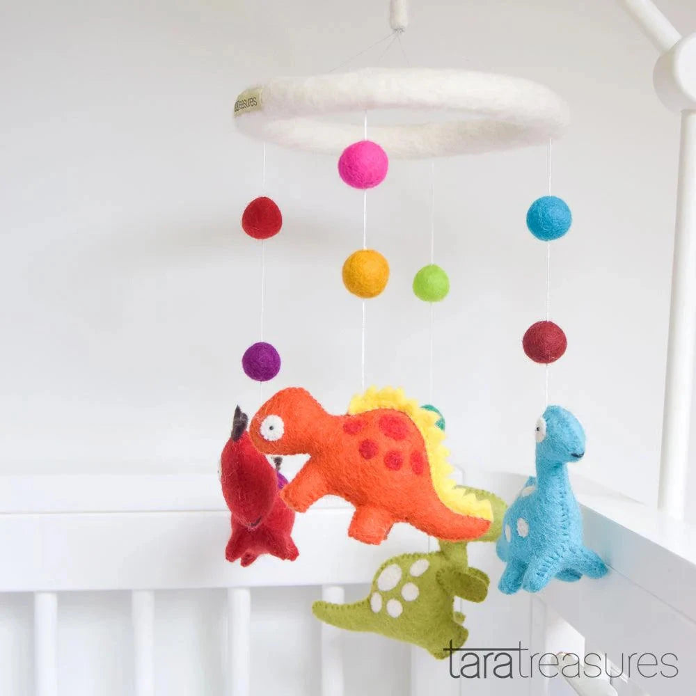 Tara Treasures Nursery Cot Mobile - Dinosaurs Mobile Tara Treasures 