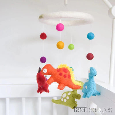 Tara Treasures Nursery Cot Mobile - Dinosaurs Mobile Tara Treasures 