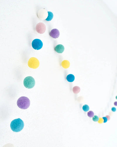 Tara Treasures - Pompom Felt Ball Garland | Pastel Garland Tara Treasures 