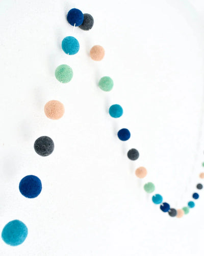 Tara Treasures - Pompom Felt Ball Garland | Seaside Garland Tara Treasures 