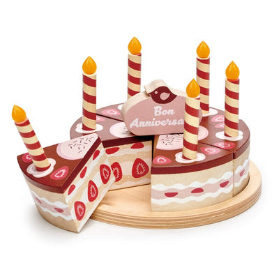 Tender Leaf Toys - Chocolate Birthday Cake Wooden Toy Tender Leaf Toys 