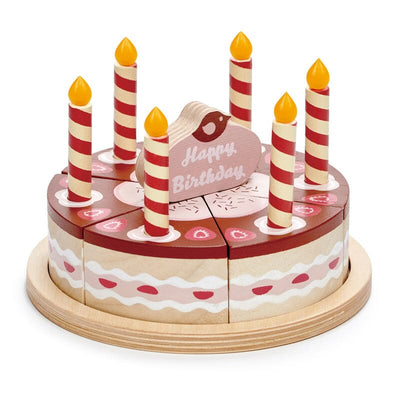 Tender Leaf Toys - Chocolate Birthday Cake Wooden Toy Tender Leaf Toys 