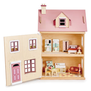 Tender Leaf Toys - Foxtail Villa Wooden Doll House with Furniture Redesigned