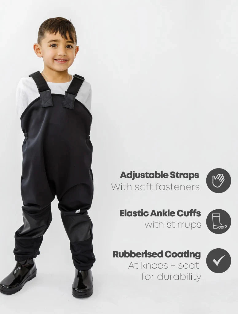 Therm - All Weather Fleece Overalls | Black Overalls Therm 