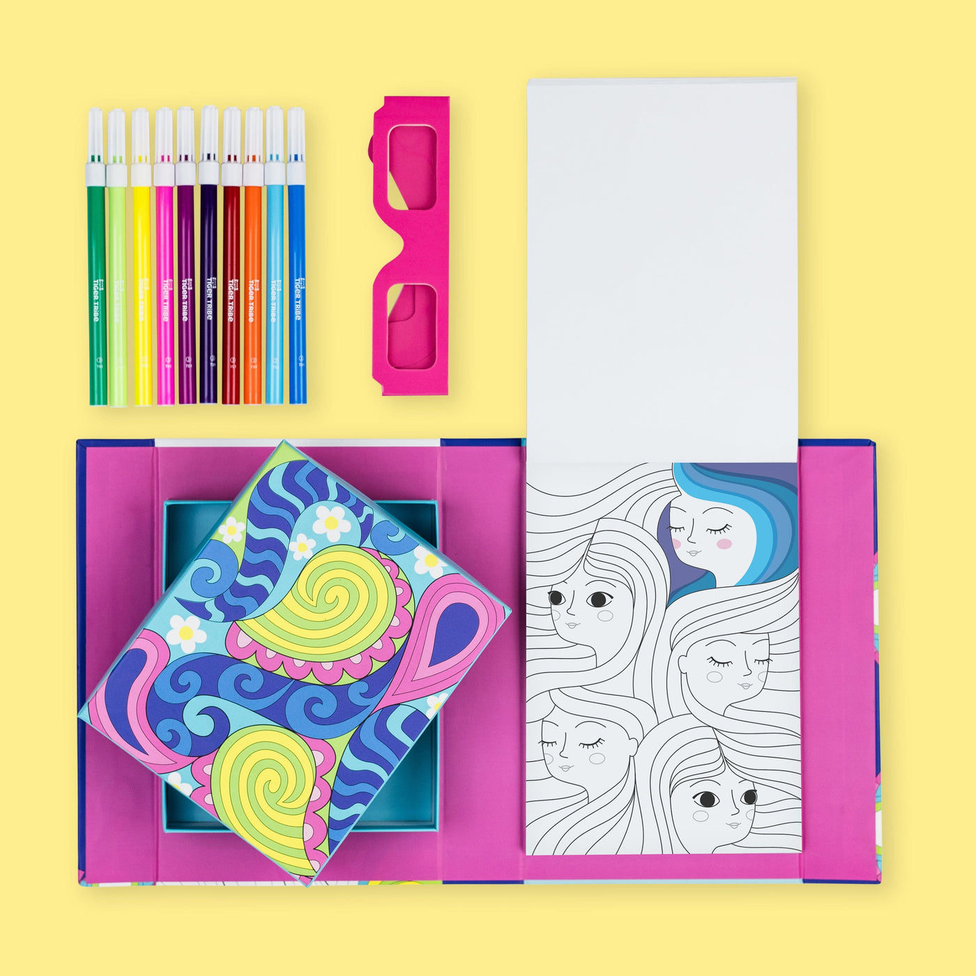 Tiger Tribe - 3D Colouring Set | Rainbow Dreams Activity & Craft Tiger Tribe 