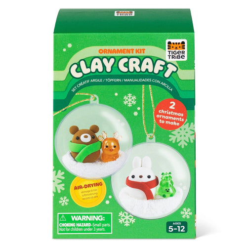 Tiger Tribe - Clay Craft Ornament Kit | Bear & Bunny