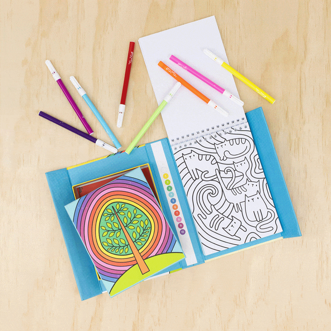 Tiger Tribe - Colour by Numbers | Rainbow Garden Activity & Craft Tiger Tribe 