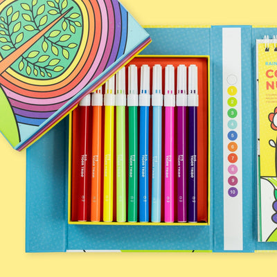 Tiger Tribe - Colour by Numbers | Rainbow Garden Activity & Craft Tiger Tribe 