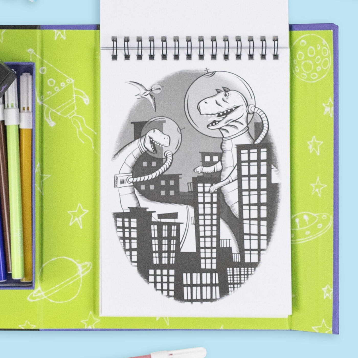 Tiger Tribe - Colouring Set | Dinos In Space Activity & Craft Tiger Tribe 