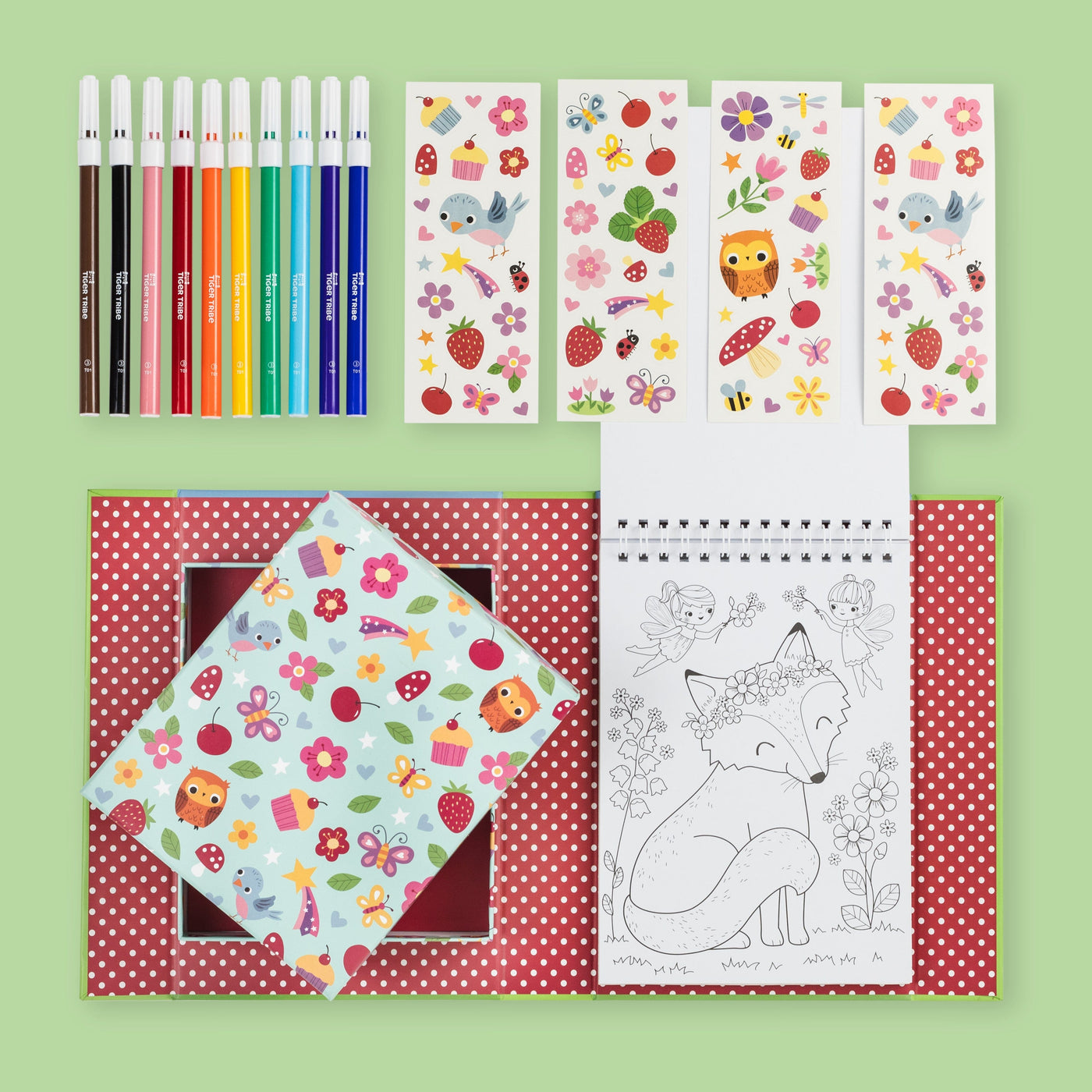 Tiger Tribe - Colouring Set | Forest Fairies Activity & Craft Tiger Tribe 