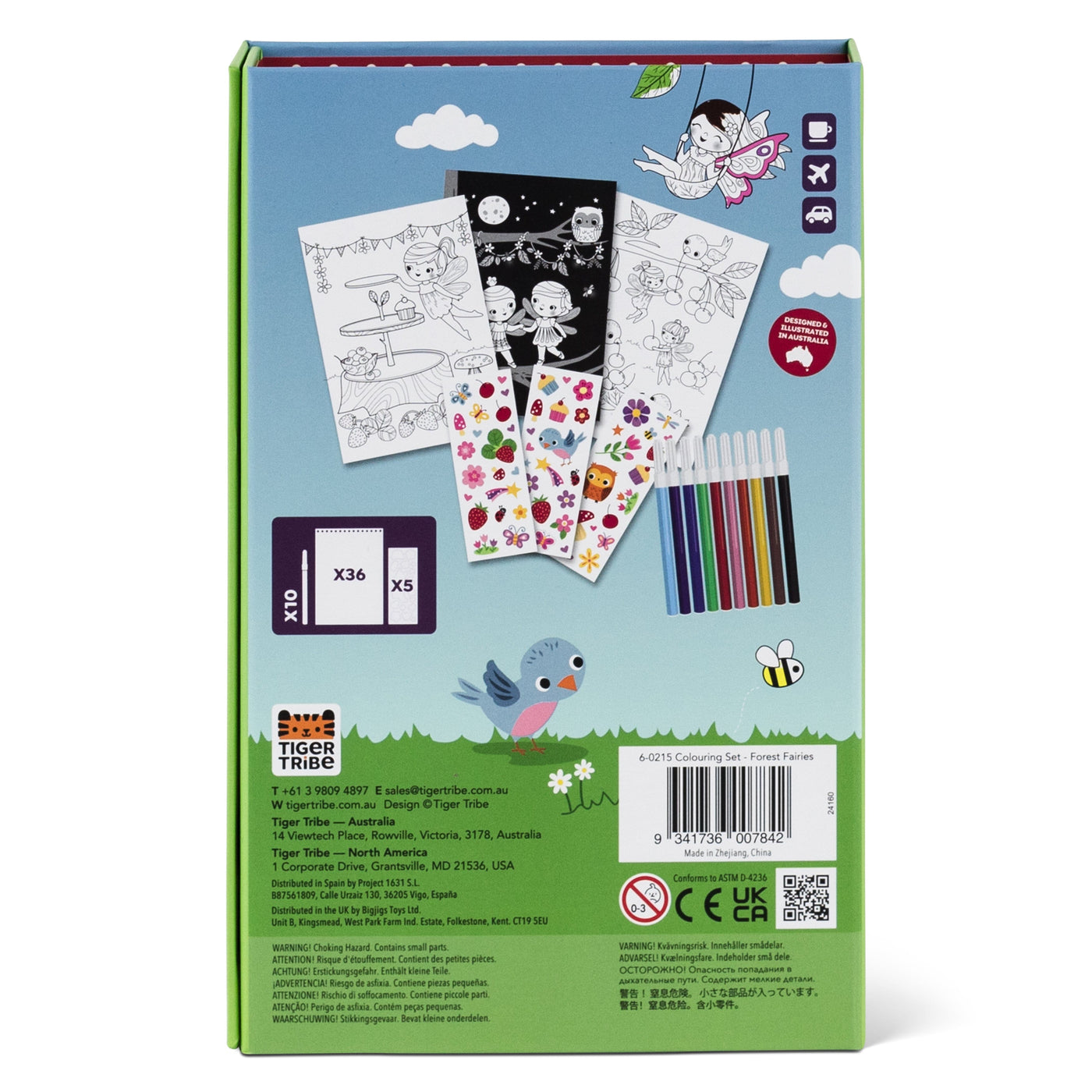 Tiger Tribe - Colouring Set | Forest Fairies Activity & Craft Tiger Tribe 