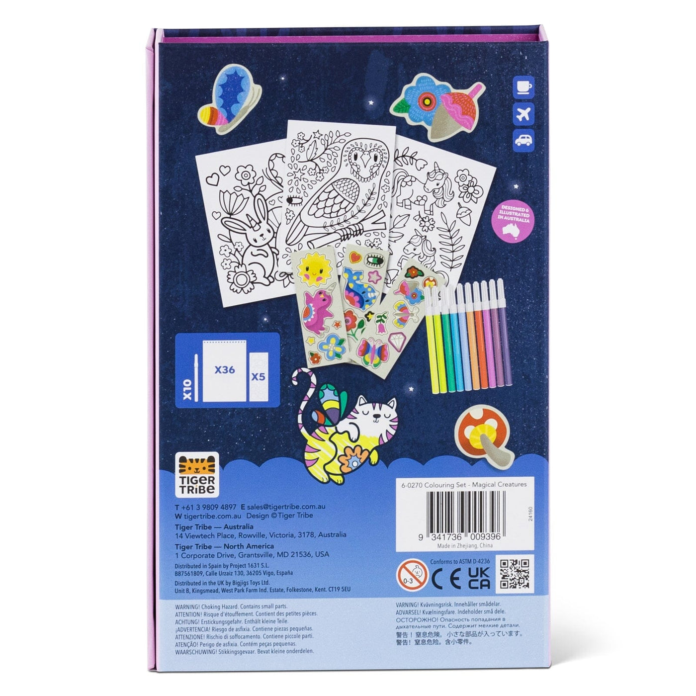 Tiger Tribe - Colouring Set | Magical Creatures Activity & Craft Tiger Tribe 