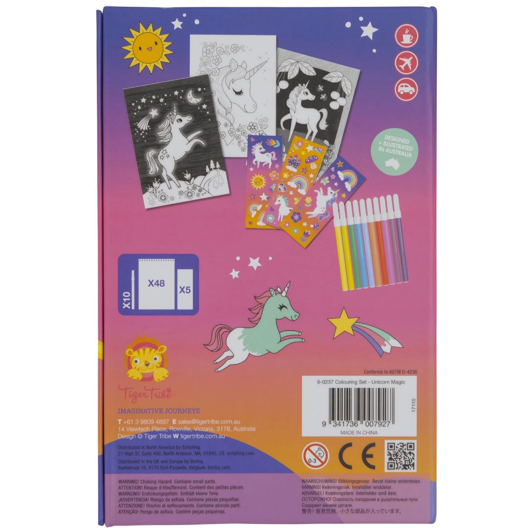 Tiger Tribe - Colouring Set - Unicorn Magic Activity & Craft Tiger Tribe 