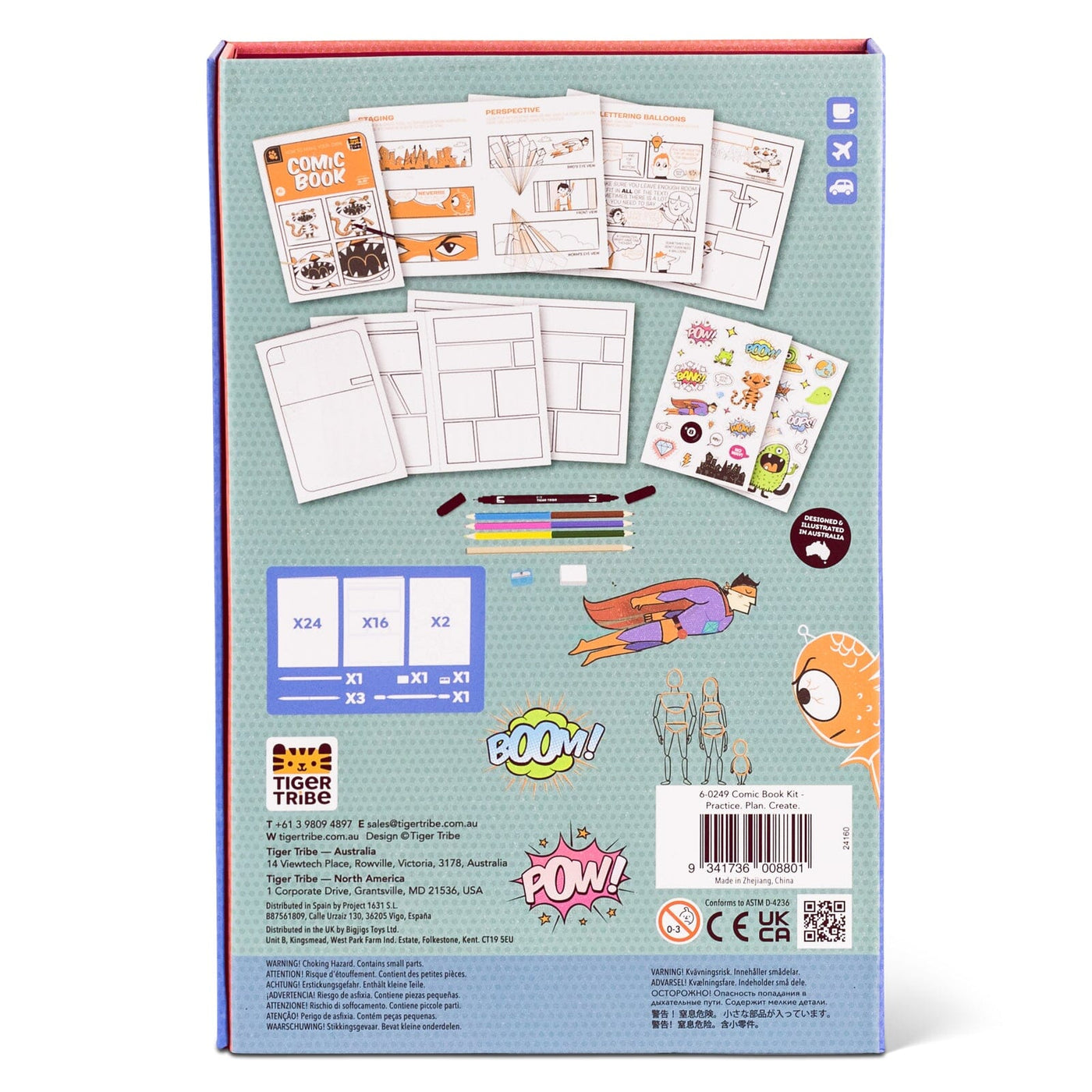 Tiger Tribe - Comic Book Kit - Practice. Plan. Create. Activity & Craft Tiger Tribe 