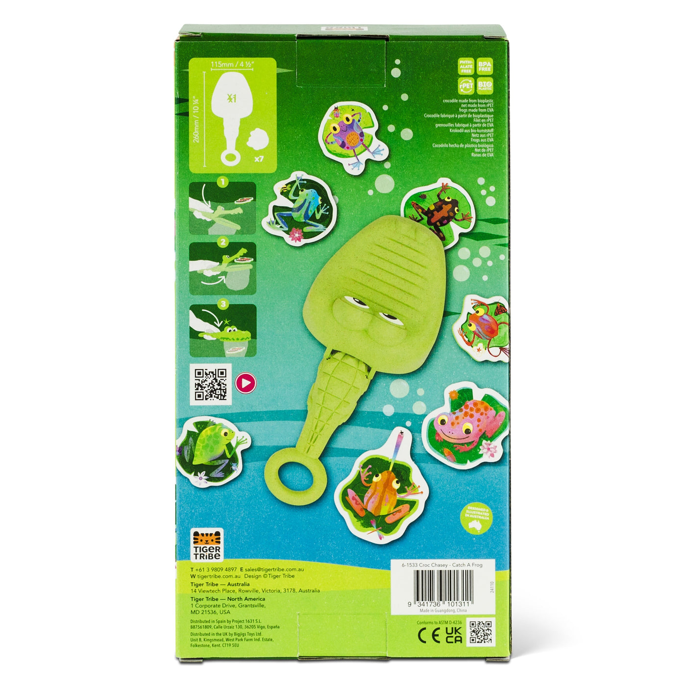 Tiger Tribe - Croc Chasey | Catch A Frog Bath Toy Tiger Tribe 