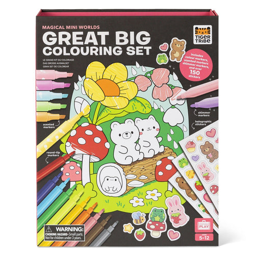 Tiger Tribe - Great Big Colouring Set | Magical Mini Worlds