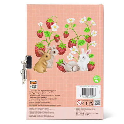 Tiger Tribe - Lockable Diary - Berry Bunny Activity & Craft Tiger Tribe 