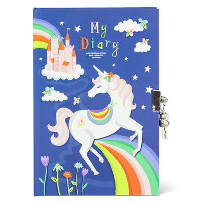 Tiger Tribe - Lockable Diary - Unicorn Rainbows Activity & Craft Tiger Tribe 